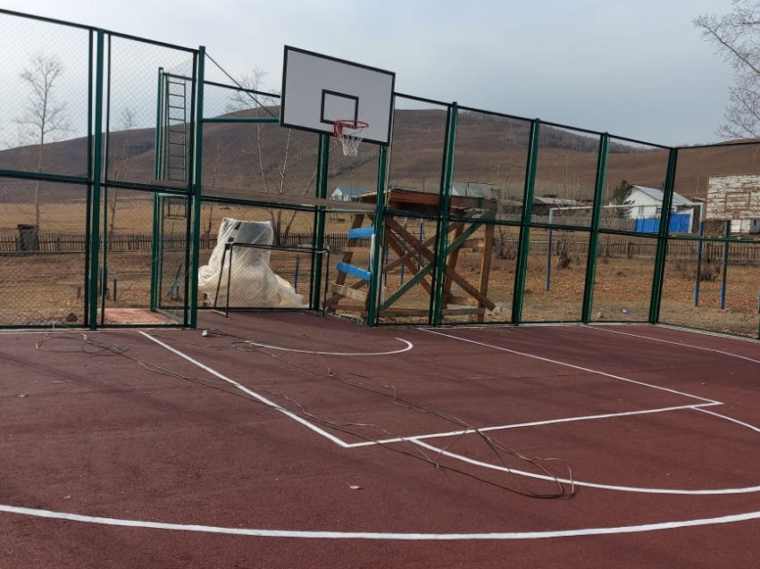 В селе Ивановка Нерчинско-Заводского​ района построили универсальную спортивную площадку